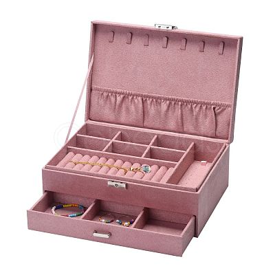 Velvet & Wood Jewelry Boxes VBOX-I001-04E-1