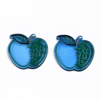 Transparent Acrylic Pendants KY-T022-37-1