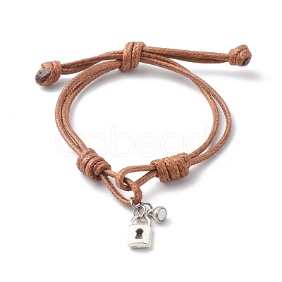 Adjustable Korean Waxed Polyester Cord  Bracelets BJEW-TA00001-1