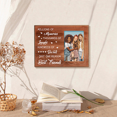 MDF Wood Photo Frames DIY-WH0231-061-1