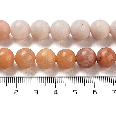 Natural Pink Aventurine Beads Strands G-B095-A02-03-1