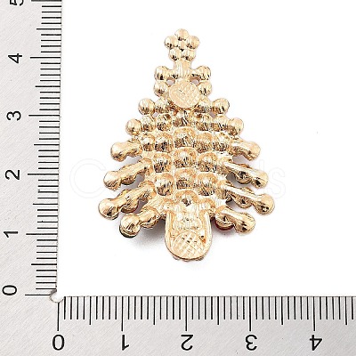 Christmas Alloy Rhinestone Cabochons FIND-U016-03G-04-1