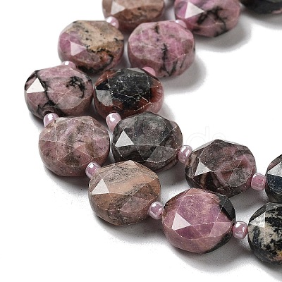 Natural Rhodonite Beads Strands G-NH0004-025-1