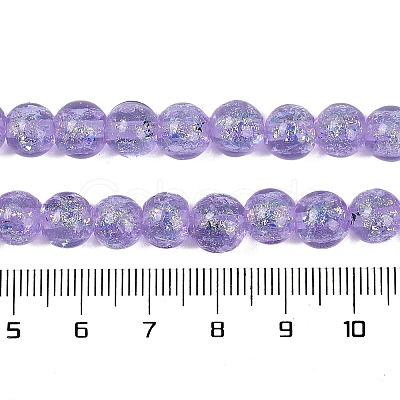 Handmade Foil Lampwork Beads Strands FOIL-K003-06A-01-1