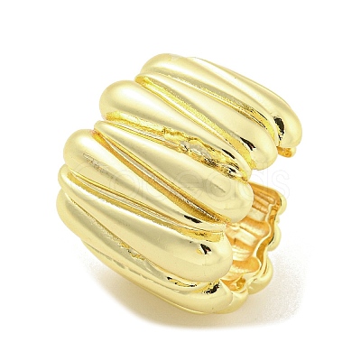 Adjustable Brass Cuff Rings RJEW-L113-009G-1