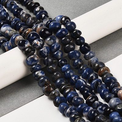 Natural Sodalite Beads Strands G-G053-C04-01-1