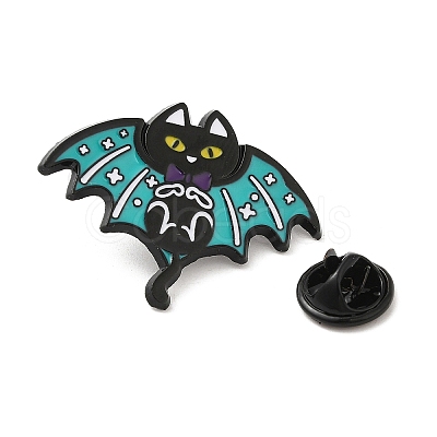 Cat with Butterfly Wing Enamel Pins JEWB-I026-03A-1