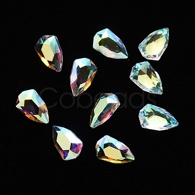 Kite Transparent Glass Cabochons MRMJ-T009-121A-1