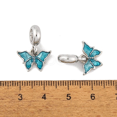 Rack Plating Alloy Enamel European Dangle Charms FIND-C055-12P-1