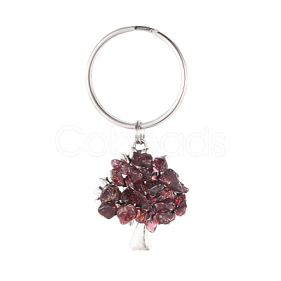 Chip Natural Garnet Keychain X-KEYC-JKC00219-05-1