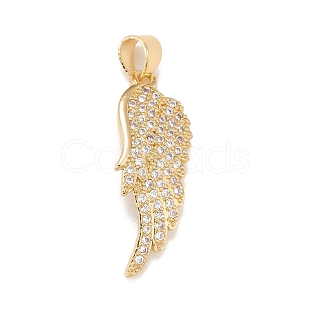 Brass Micro Pave Cubic Zirconia Pendants KK-A161-19G-1