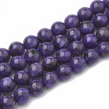 Natural Chalcedony Beads Strands X-G-S333-6mm-011-1