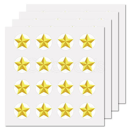 8 Sheets Plastic Waterproof Self-Adhesive Picture Stickers DIY-WH0428-010-1