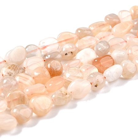 Natural Multi-Moonstone Beads Strands G-G018-07-1
