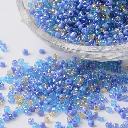 12/0 Mixed Style Round Glass Seed Beads X-SEED-K003-2mm-05-1