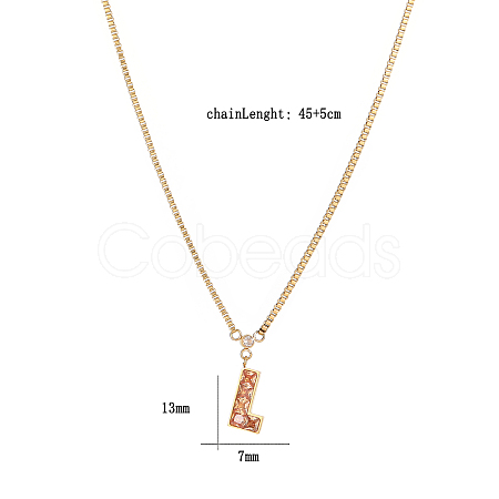 Cubic Zirconia Puzzle Pendant Necklaces VP6422-2-1