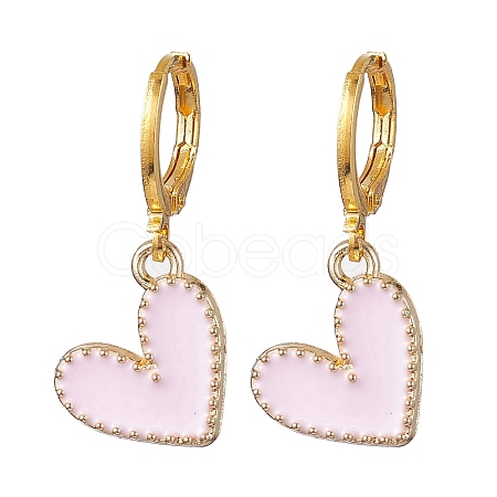 Heart Alloy Enamel Dangle Earrings EJEW-JE05821-1