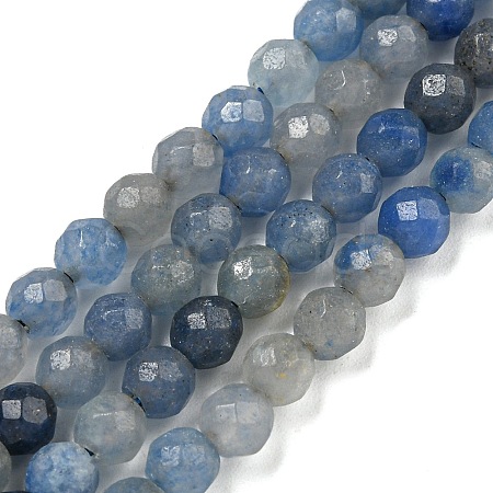 Dyed & Heated Natural Blue Aventurine Beads Strands G-E571-A10-04-1