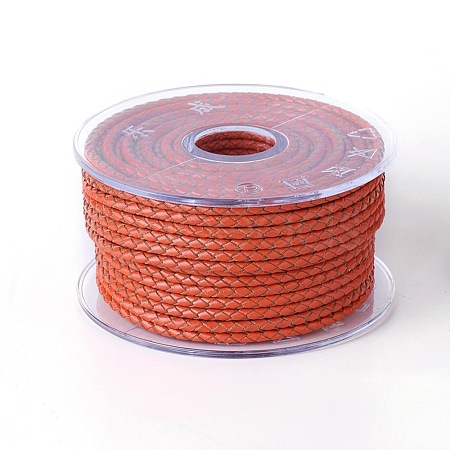 Braided Cowhide Cord WL-I004-3mm-D-26-1