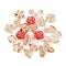 Transparent Acrylic Beads, Mixed shapes, Red, 10.5~47x11.5~61x2.5~7.5mm, Hole: 1.6~2.5mm, about 349pcs/500g