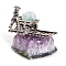 Natural Amethyst Cluster Ornaments, Alloy Miner Holder for Home Office Home Feng Shui Decoration, 40~60mm