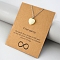 Synthetic Luminous Stone Pendant Necklaces, Alloy Chain Necklaces for Women, Platinum, Heart, 16.93~19.69 inch(43~50cm)