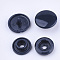 Resin Snap Fasteners, Raincoat Buttons, Flat Round, Prussian Blue, Cap: 12x6.5mm, Pin: 2mm, Stud: 10.5x3.5mm, Hole: 2mm, Socket: 10.5x3mm, Hole: 2mm