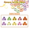 200Pcs 10 Colors Opaque Acrylic Beads SACR-YW0001-43-2