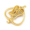 Brass Micro Pave Cubic Zirconia Pendants KK-E108-12G-2