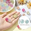 50Pcs UV Plating Rainbow Iridescent Acrylic Beads PACR-CJ0001-28-2