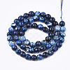 Natural Crackle Agate Beads Strands X-G-T119-01A-01-2