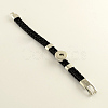 PU Leather Snap Bracelet Making X-BJEW-R282-03-3