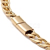 Ion Plating(IP) 304 Stainless Steel Curb Chains Necklace for Women NJEW-E155-01G-4