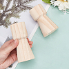 Gorgecraft 2Pcs 2 Style Wood Candle Holder AJEW-GF0004-05A-3