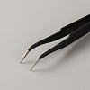 201 Stainless Steel Curved Pointed Tweezers TOOL-WH0052-04-2