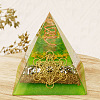 Resin Orgonite Pyramid Home Display Decorations G-PW0004-56B-17-1