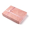 Jewelry Cardboard Boxes with Flower(Color Random Delivery) and Sponge Inside CBOX-R023-4-5