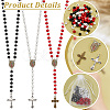 PandaHall Elite Wood Rosary Beaded Style Necklaces Bracelet Making Finding Kit DIY-PH0021-65-4