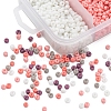 1900Pcs 5 Colors Baking Paint Glass Seed Beads SEED-YW0001-76F-3