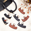 WADORN 8Pcs 4 Colors PU Leather Undamaged Bag Triangle Buckle Connector FIND-WR0010-76-4