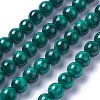 Synthetic Malachite Beads Strands G-F627-09-B-1
