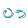 Spray Painted Iron Open Jump Rings IFIN-T017-04A-04-2