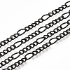Brass Coated Iron Curb Chain Necklace Making MAK-T006-04A-2