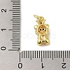 Brass Micro Pave Clear Cubic Zirconia Pendants KK-R162-004E-G-3