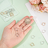 SOFPLATE 30Pcs 3 Colors Brass Clip-on Hoop Earring Findings KK-SP0001-23-3