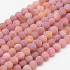 Natural Weathered Agate Beads Strands G-G589-8mm-05-1