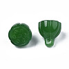 Imitation Jade Glass Charms GLAA-S054-24B-3