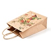 Christmas Theme Printed Kraft Paper Bags with Handles ABAG-M008-08B-2