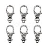 Tibetan Style Alloy Lobster Claw Clasps TIBE-KS0001-06AS-1