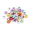 200Pcs 10 Style Opaque Acrylic Beads MACR-YW0001-44-5